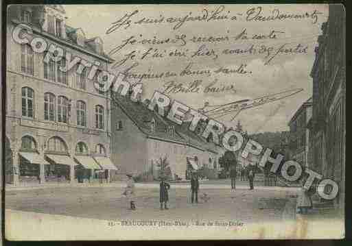 Ville de BEAUCOURT Carte postale ancienne